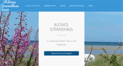 Desktop Screenshot of kleines-strandhaus-stein.com